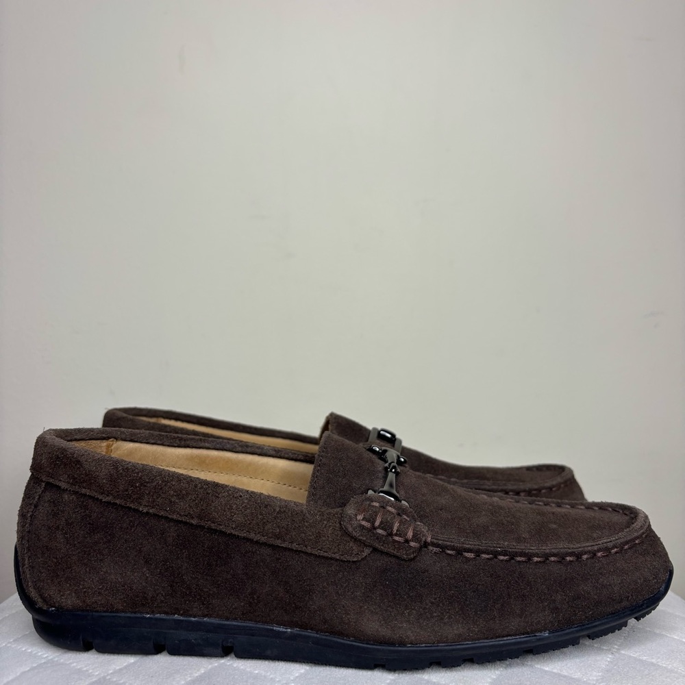 FOOTJOY Club Casuals Loafer Shoes Mens US 7M Chocolate Suede Golf Preppy